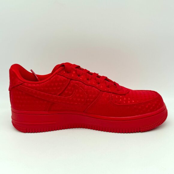Nike Womens Air Force 1 Valentines Day 07 Low SE Red Shoes Sz 7 New IQ9965-600 - Picture 8 of 12